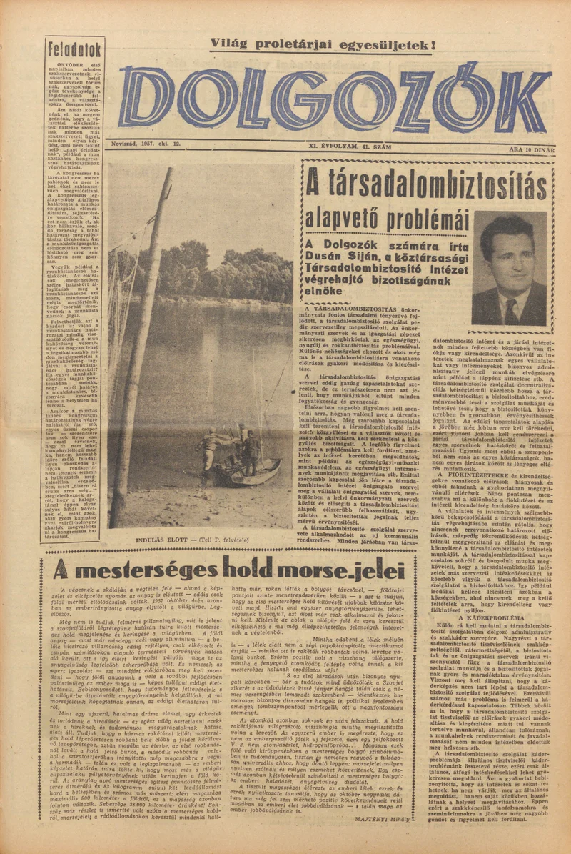 Dolgozók, 11. évf. 1957. október 12. 41. sz.