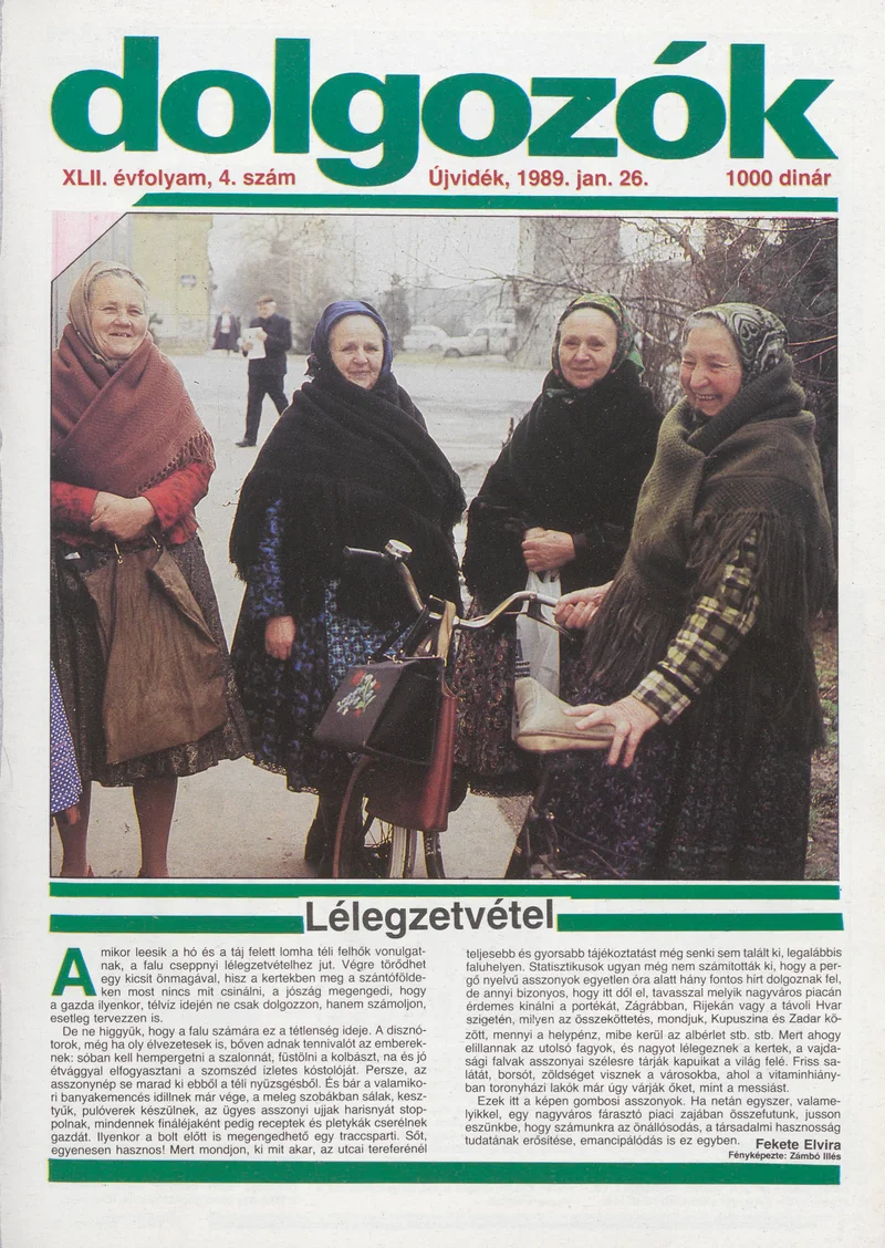Dolgozók, 43. évf. 1989. január 26. 4. sz.