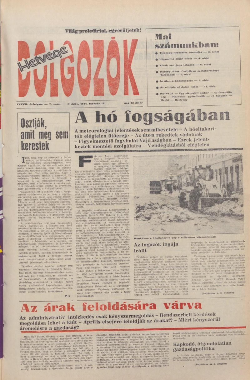 Dolgozók, 38. évf. 1984. február 16. 7. sz.
