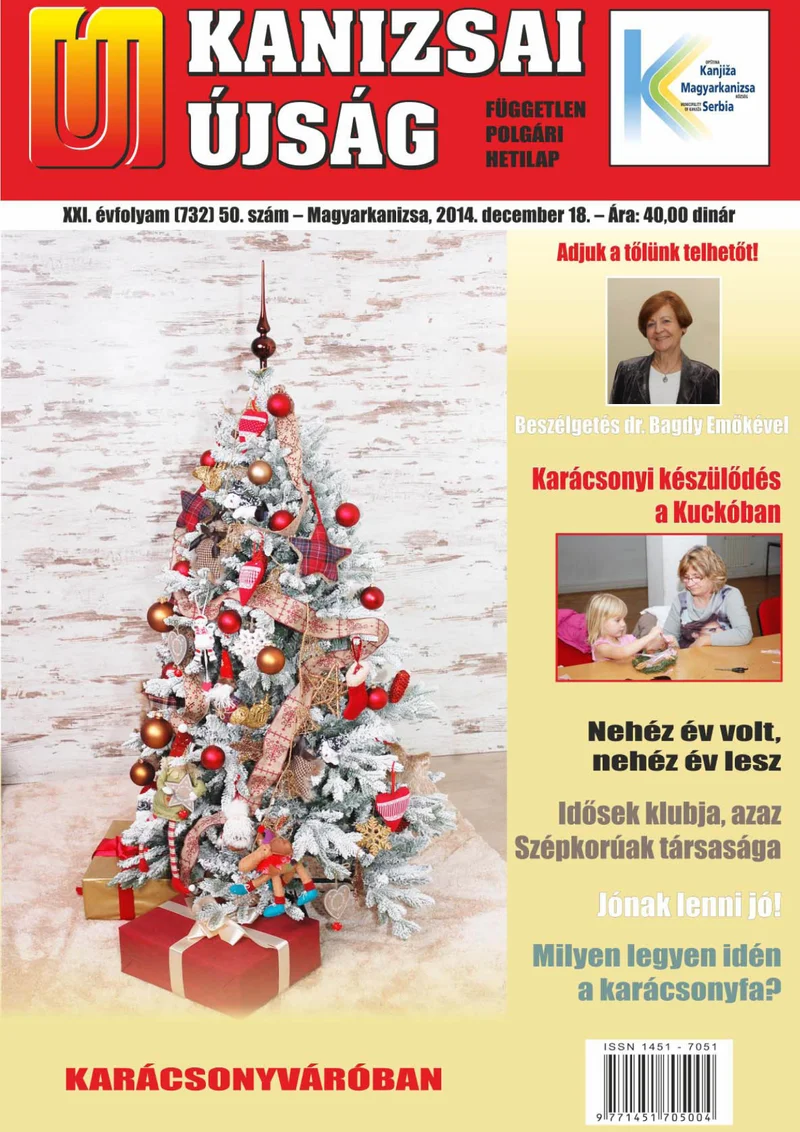 Új Kanizsai Újság, 21. évf. 2014. december 18. 50. sz.