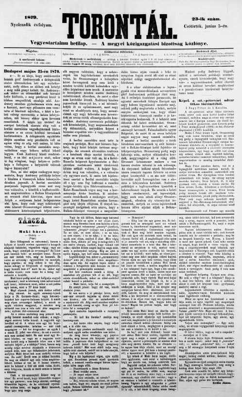 Torontál, 8. évf. 1879. június 5. 23. sz.