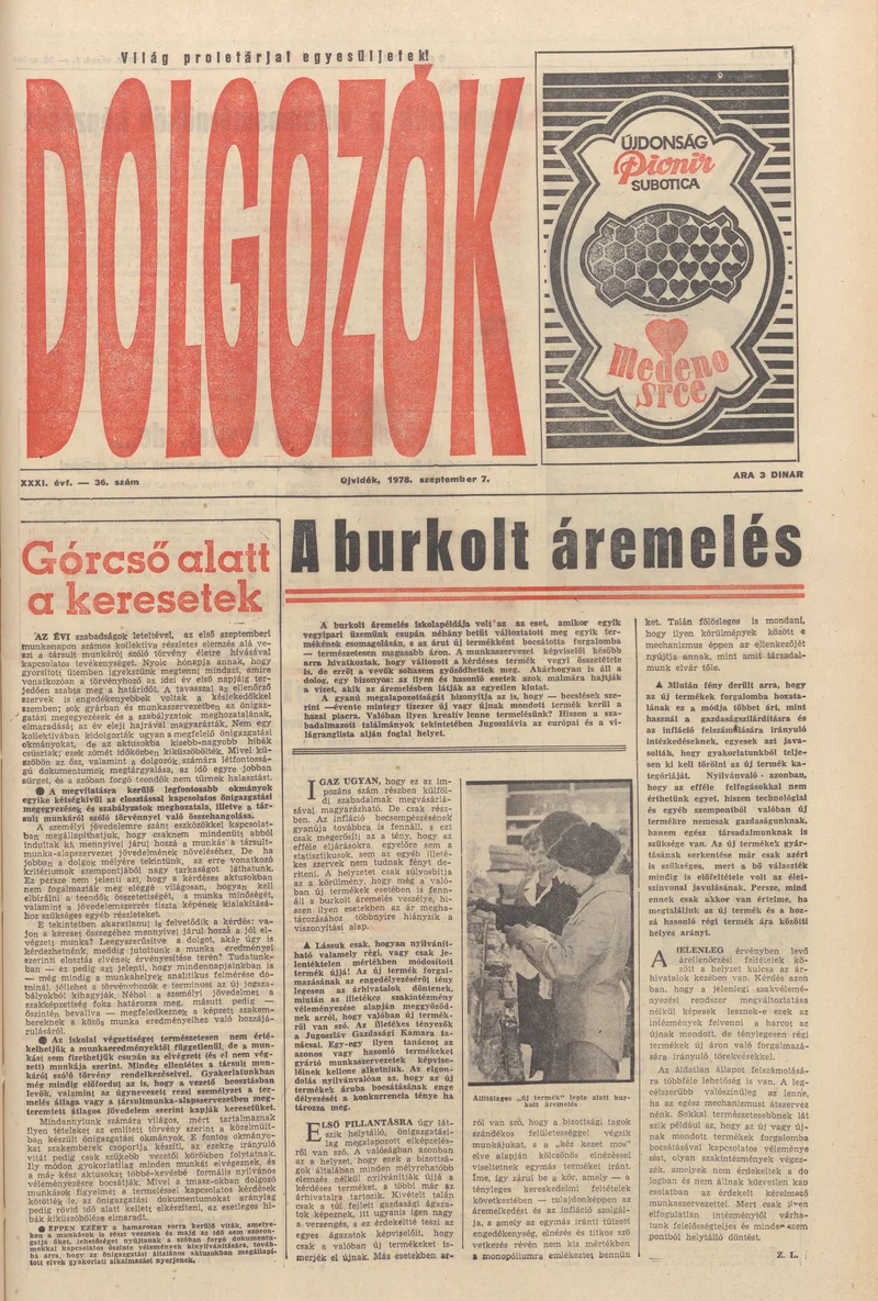 Dolgozók, 32. évf. 1978. szeptember 7. 36. sz.