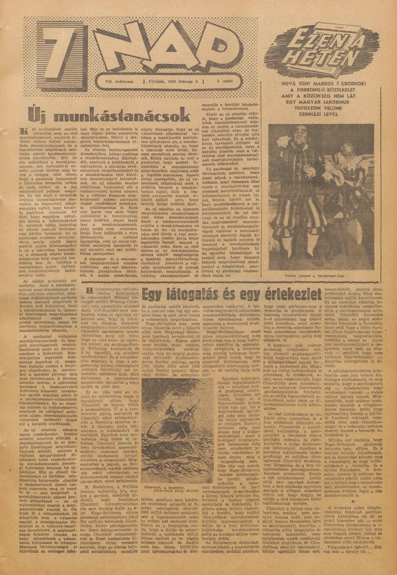 7 Nap, 7. évf. 1952. február 3. 5. sz. 1–12. oldal
