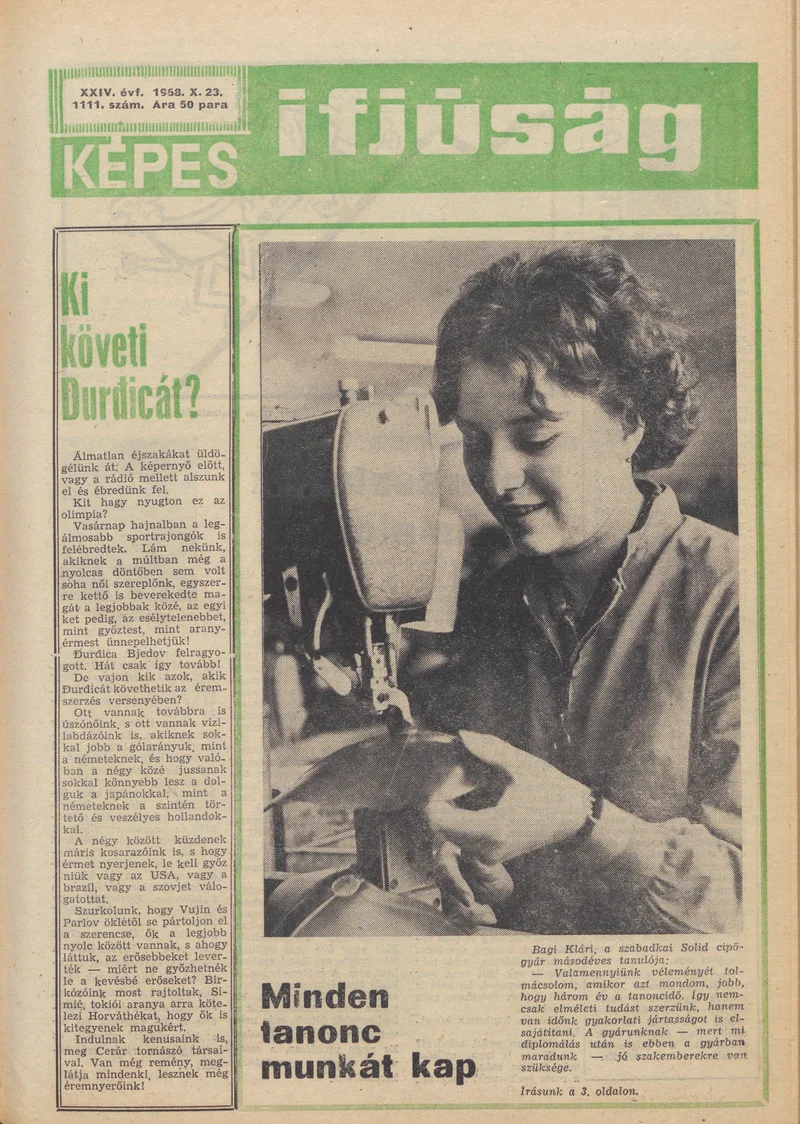 Képes Ifjúság, 24. évf. 1968. október 23. 1111. sz. 1–32. oldal