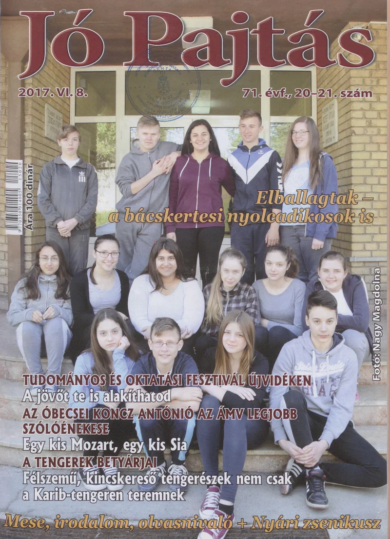 Jó Pajtás, 71. évf. 2017. június 8. 20–21. sz.