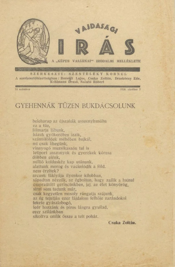 Vajdasági Írás, 1. évf. 1928. október 7. 32. sz. 65–96. oldal