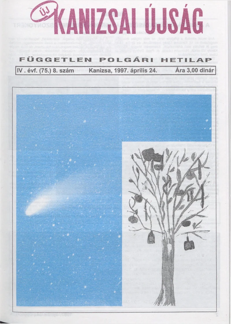 Új Kanizsai Újság, 4. évf. 1997. április 24. 8. sz.