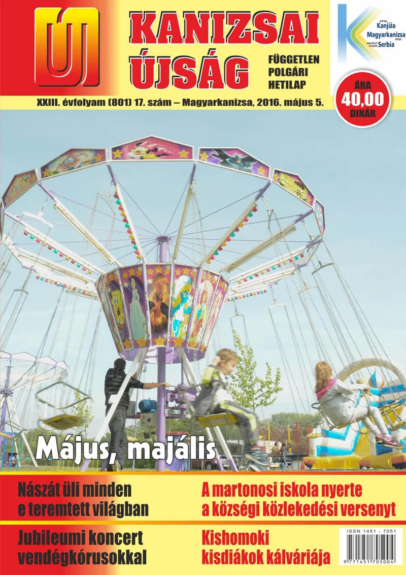 Új Kanizsai Újság, 23. évf. 2016. május 5. 17. sz.