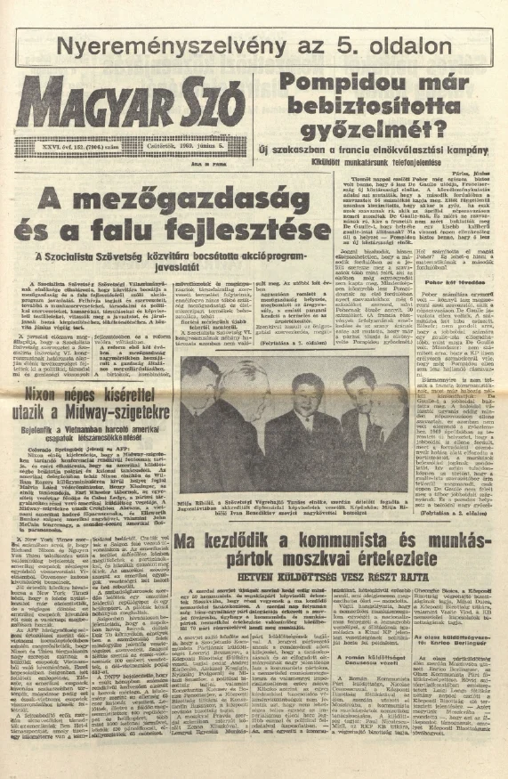 Magyar Szó, 26. évf. 1969. június 5. 152. sz. 1–20. oldal