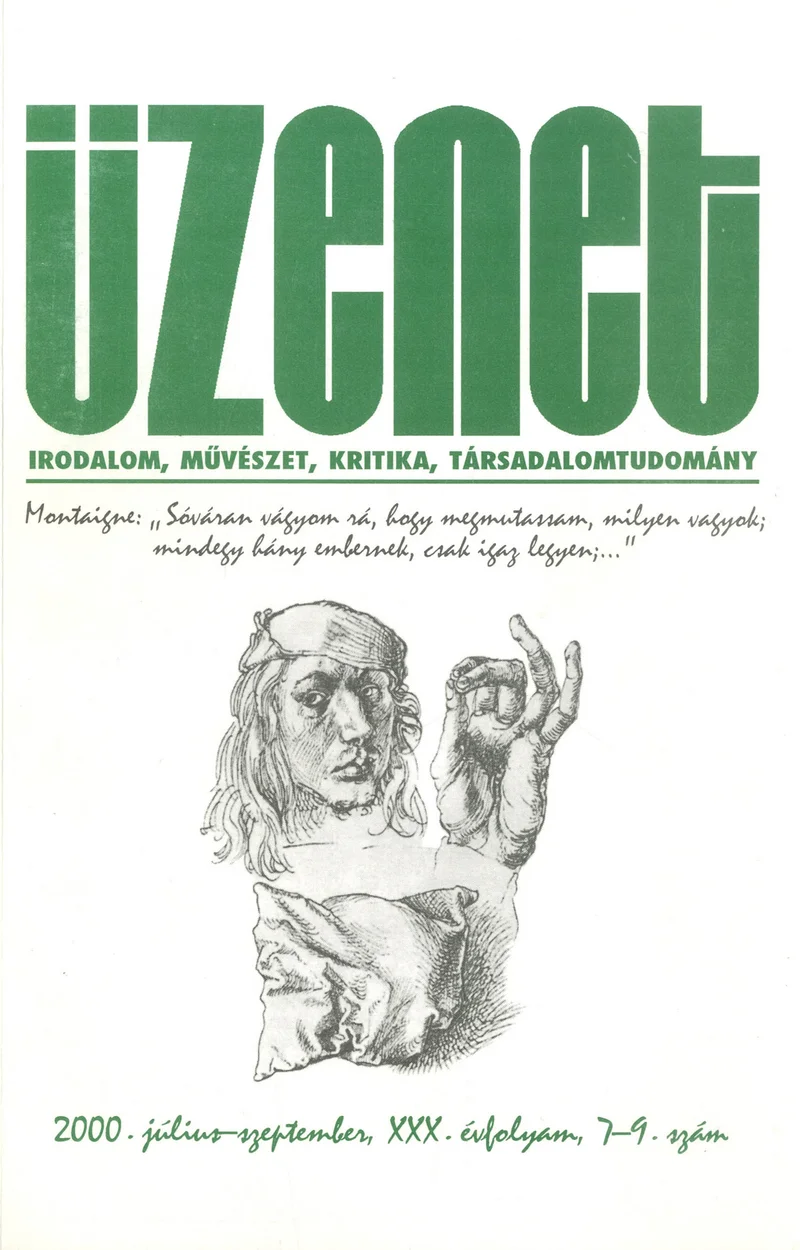 Üzenet, 30. évf. 2000. július – szeptember. 7–9. sz. 1–155. oldal