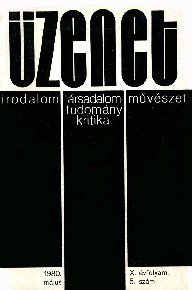 Üzenet, 10. évf. 1980. május. 5. sz. 231–287. oldal