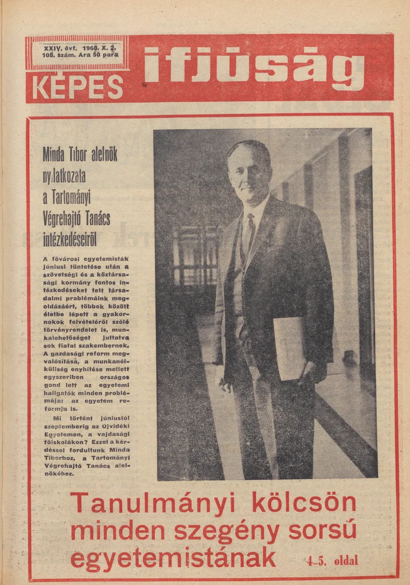 Képes Ifjúság, 24. évf. 1968. október 2. 1108. sz. 1–32. oldal