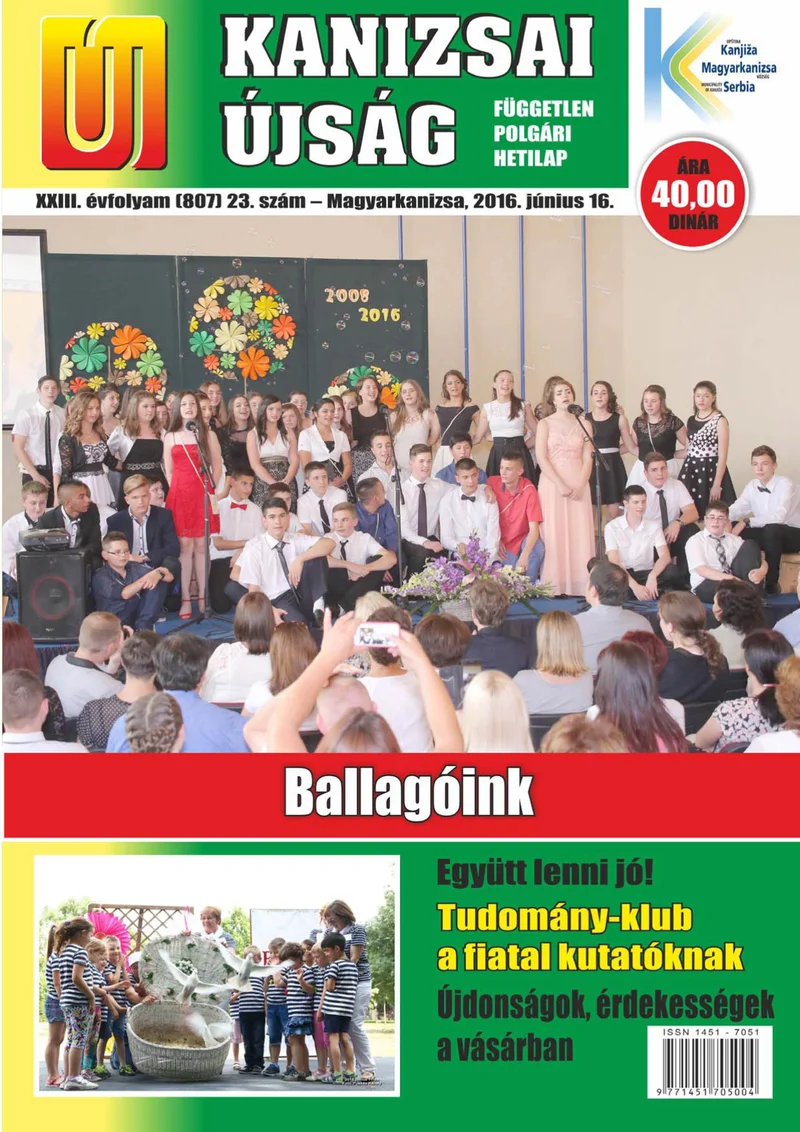 Új Kanizsai Újság, 23. évf. 2016. június 16. 23. sz.