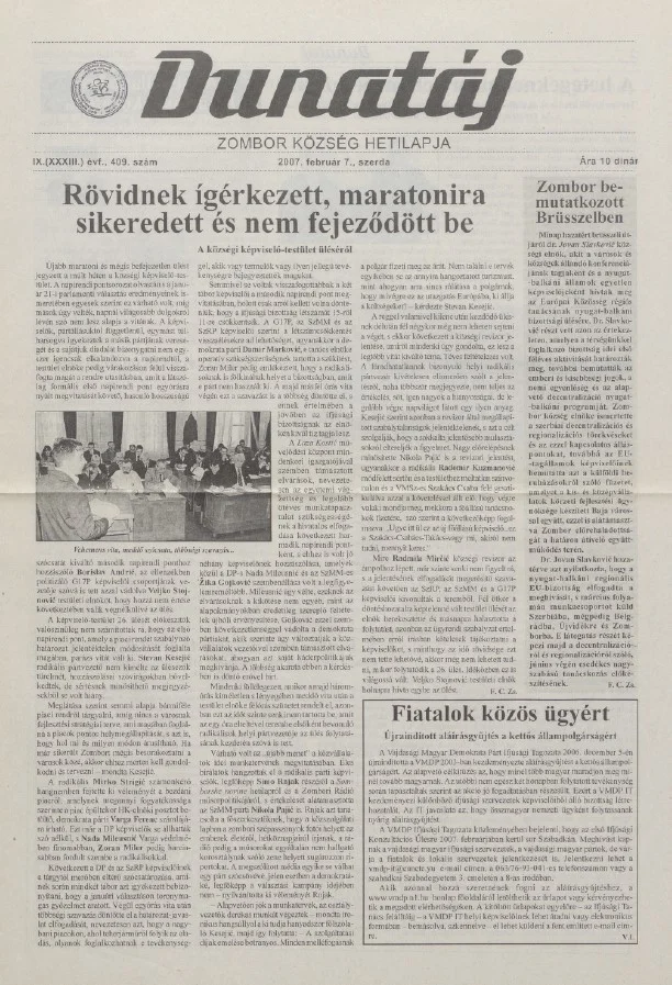 Dunatáj, 9. évf. 2007. február 7. 409. sz.