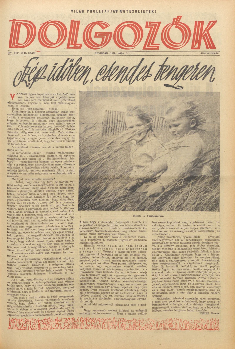 Dolgozók, 15. évf. 1961. május 1. 18–19. sz.