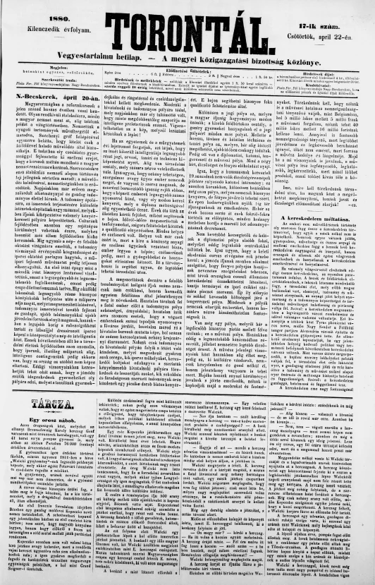 Torontál, 9. évf. 1880. április 22. 17. sz.