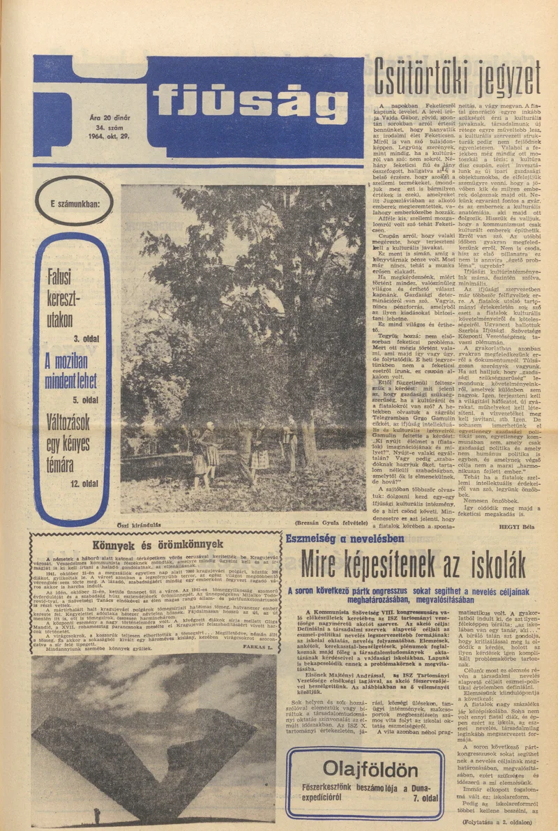 Ifjúság, 20. évf. 1964. október 29. 34. sz.