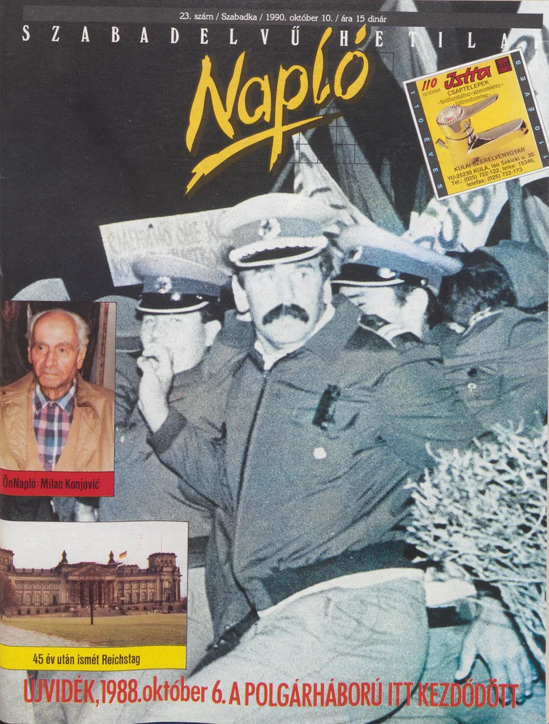 Napló - Szabadelvű hetilap, 1. évf. 1990. október 10. 23. sz.