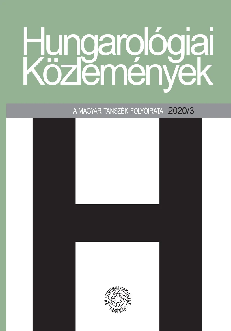 Hungarológiai Közlemények, 51. évf. 2020. 3. sz. 1–150. oldal