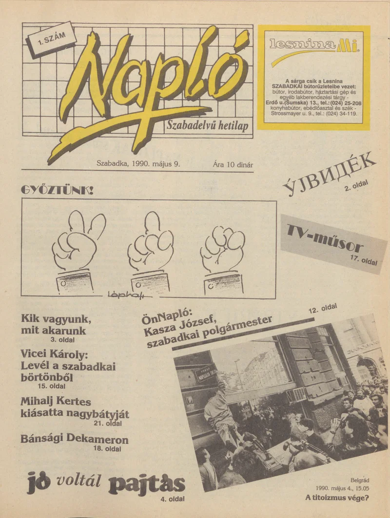 Napló - Szabadelvű hetilap