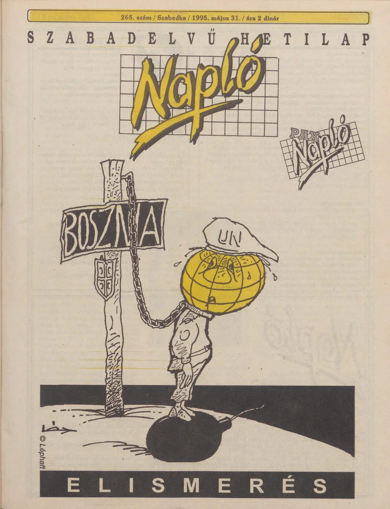 Napló - Szabadelvű hetilap, 6. évf. 1995. május 31. 265. sz.