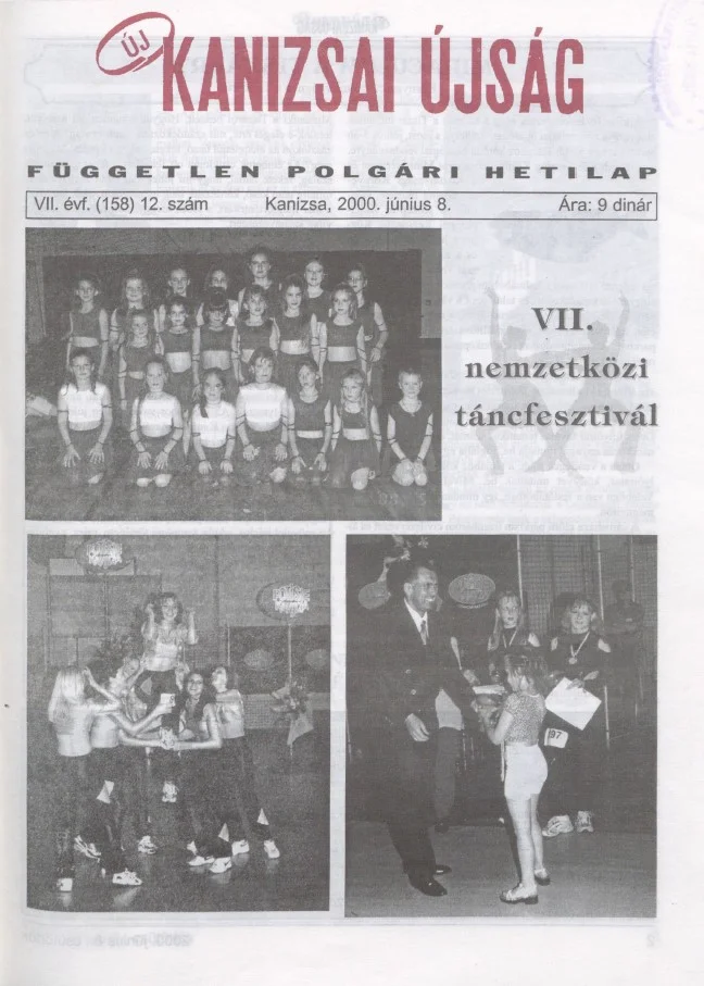 Új Kanizsai Újság, 7. évf. 2000. június 8. 12. sz.