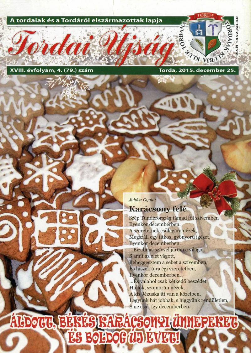 Tordai Újság, 18. évf. 2015. december 25. 4. sz. 1–24. oldal