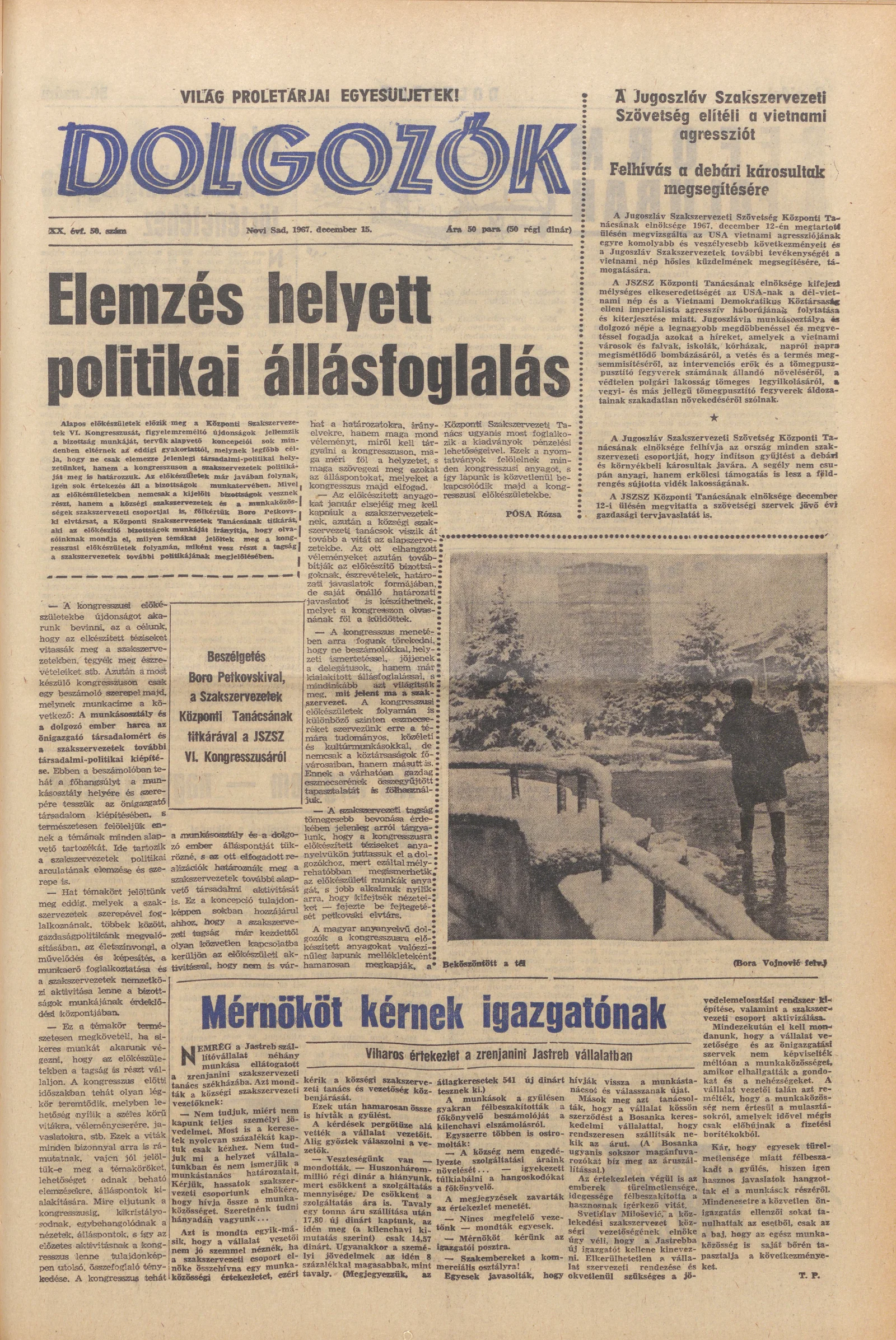 Dolgozók, 21. évf. 1967. december 15. 50. sz.