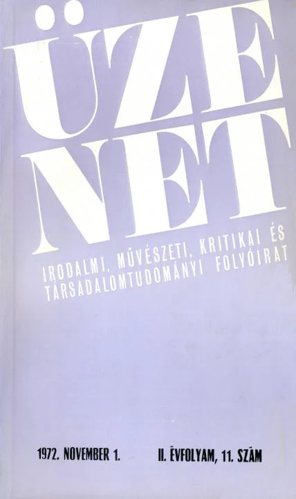 Üzenet, 2. évf. 1972. november 1. 11. sz. 631–716. oldal