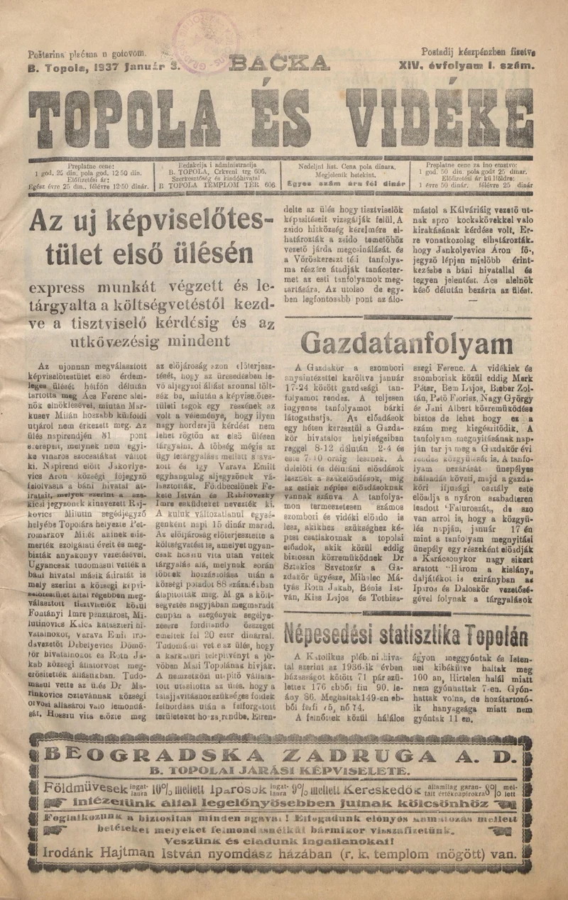 Bačka Topola és Vidéke