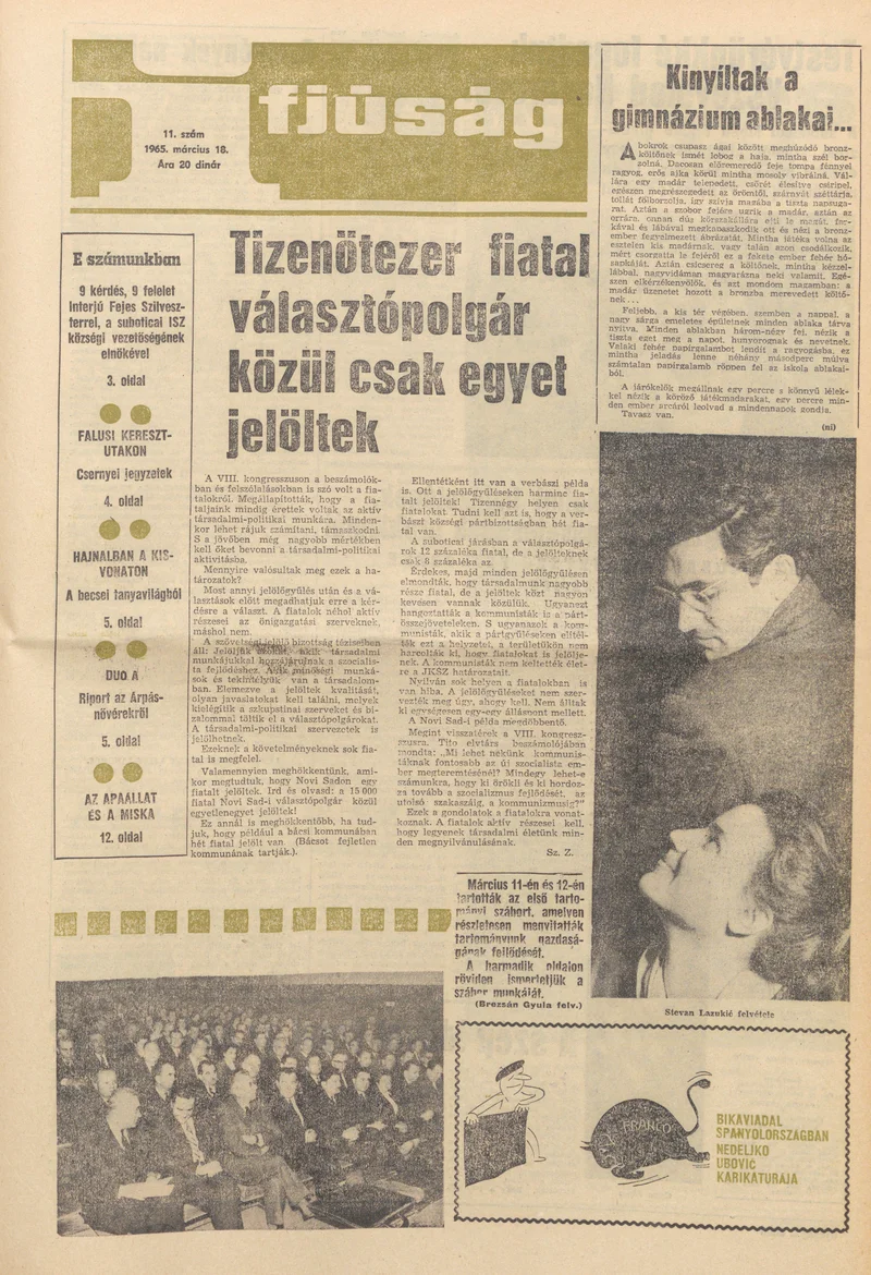 Ifjúság, 21. évf. 1965. március 18. 11. sz.