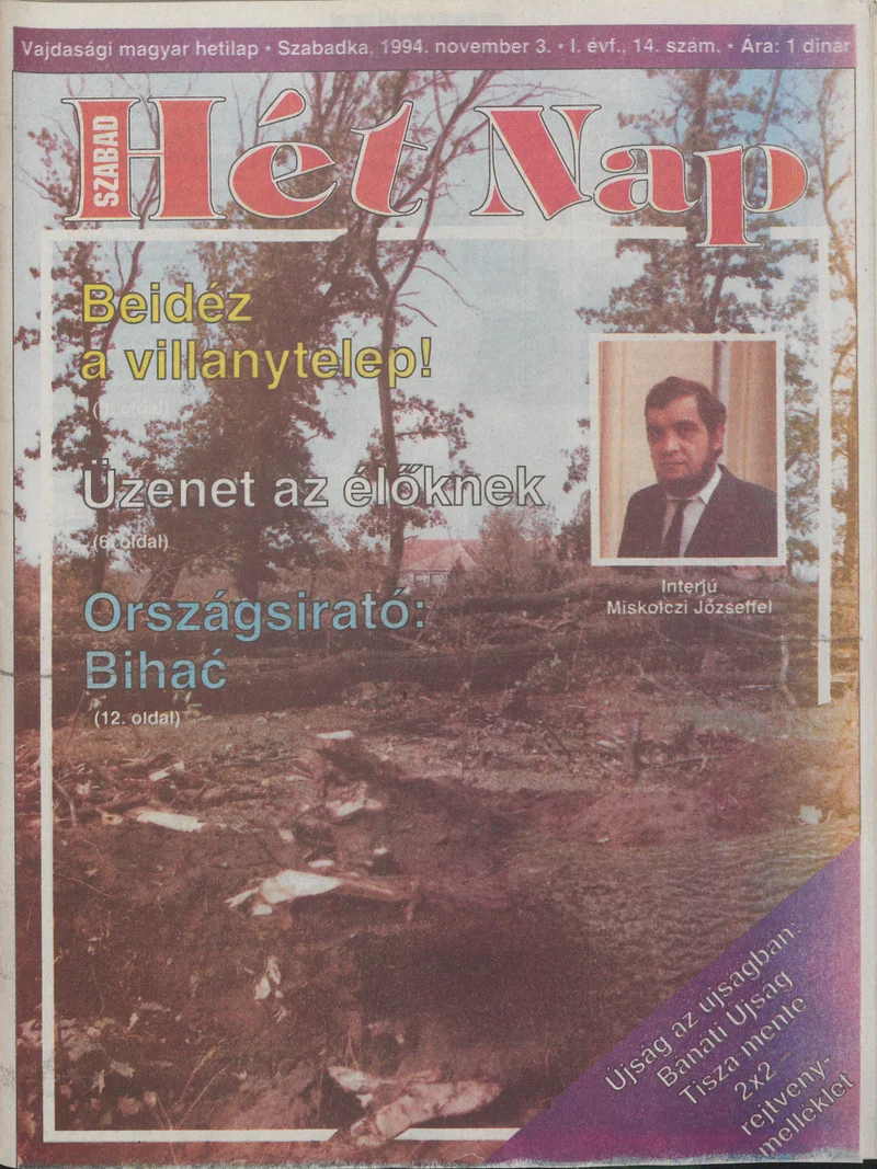 Szabad Hét Nap, 1. évf. 1994. november 3. 14. sz.