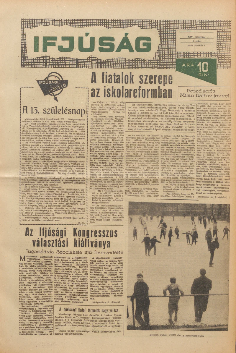 Ifjúság, 14. évf. 1958. február 6. 6. sz.