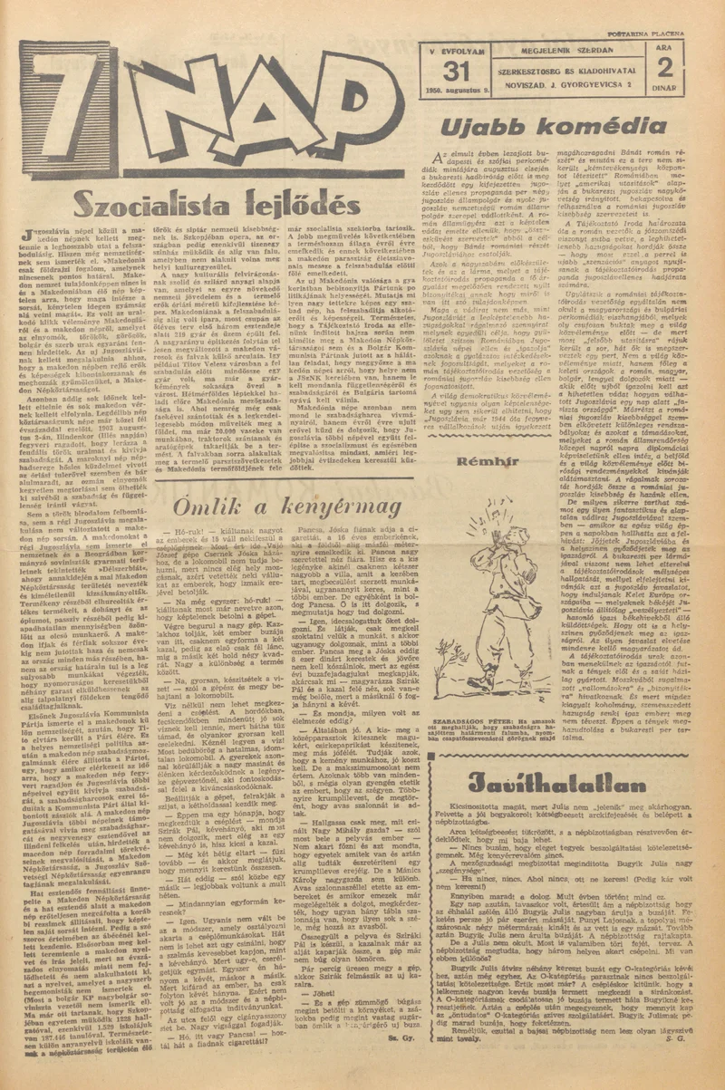 7 Nap, 5. évf. 1950. augusztus 9. 31. sz.