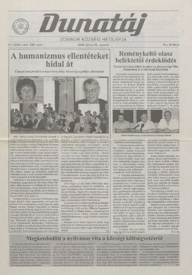 Dunatáj, 7. évf. 2005. július 20. 328. sz.