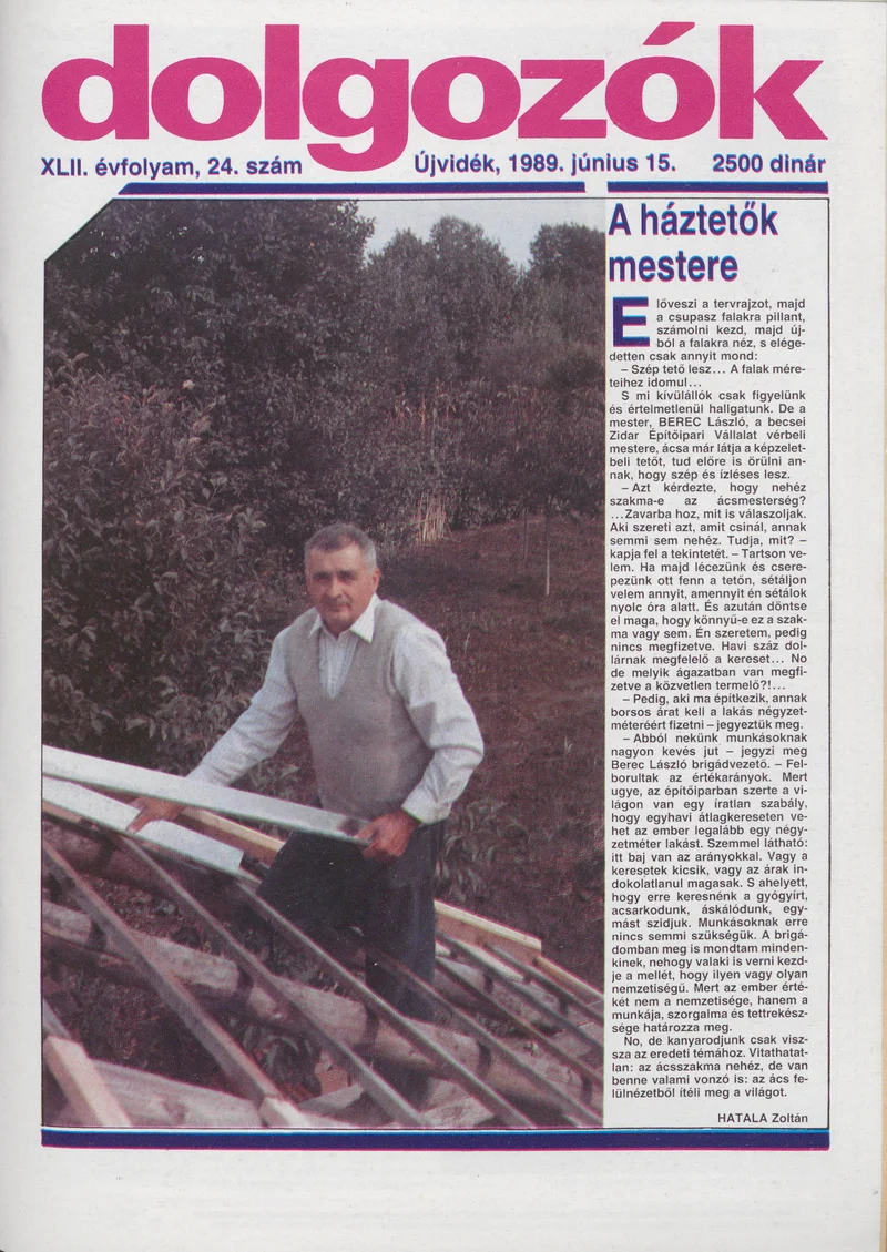 Dolgozók, 43. évf. 1989. június 15. 24. sz.
