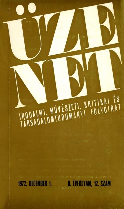 Üzenet, 2. évf. 1972. december 1. 12. sz. 719–796. oldal