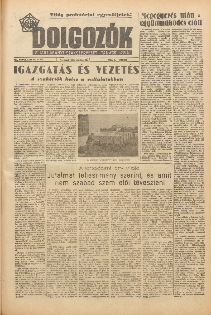 Dolgozók, 8. évf. 1954. október 12. 42. sz.