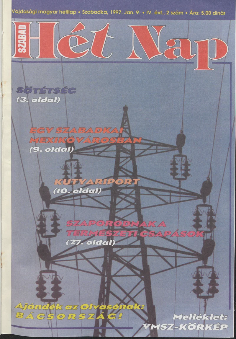 Szabad Hét Nap, 4. évf. 1997. január 9. 2. sz.