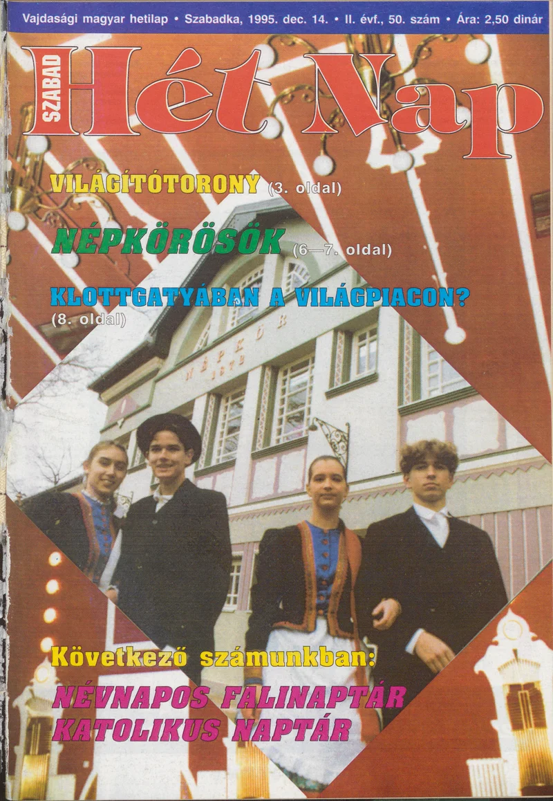 Szabad Hét Nap, 2. évf. 1995. december 14. 50. sz.