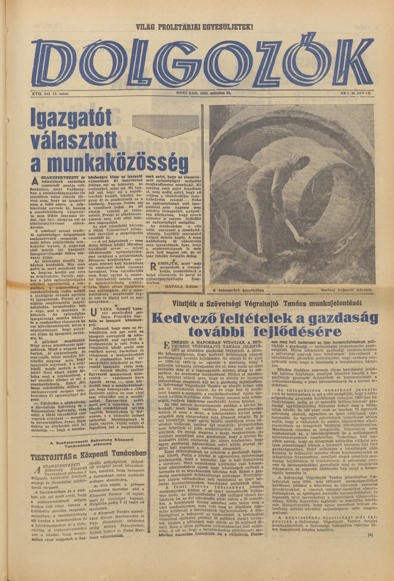 Dolgozók, 17. évf. 1963. március 22. 13. sz.