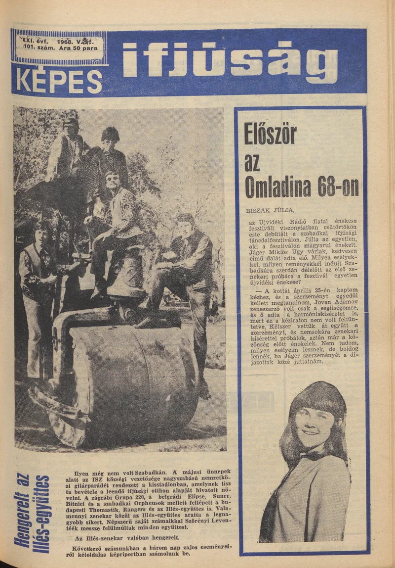 Képes Ifjúság, 24. évf. 1968. május 11. 1101. sz. 1–32. oldal