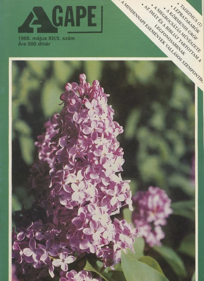 Agape, 12. évf. 1988. május 30. 5. sz.