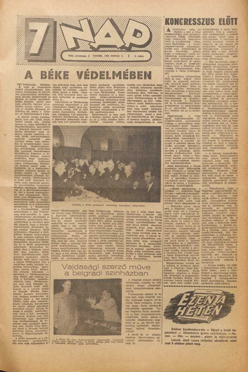 7 Nap, 8. évf. 1953. február 1. 5. sz. 1–8. oldal
