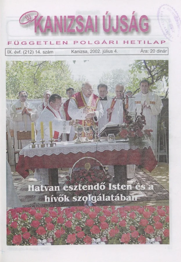 Új Kanizsai Újság, 9. évf. 2002. július 4. 14. sz.