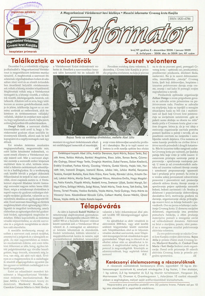 Informator, 9. évf. 2008. december 1. – január 1. 97. sz.