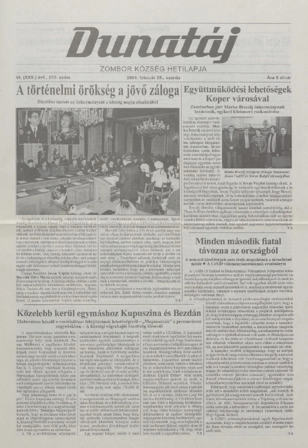 Dunatáj, 6. évf. 2004. február 25. 255. sz.