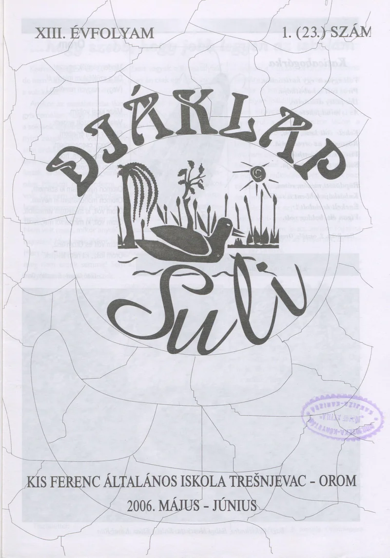Diáklap Suli, 13. évf. 2006. május – június. 23. sz.