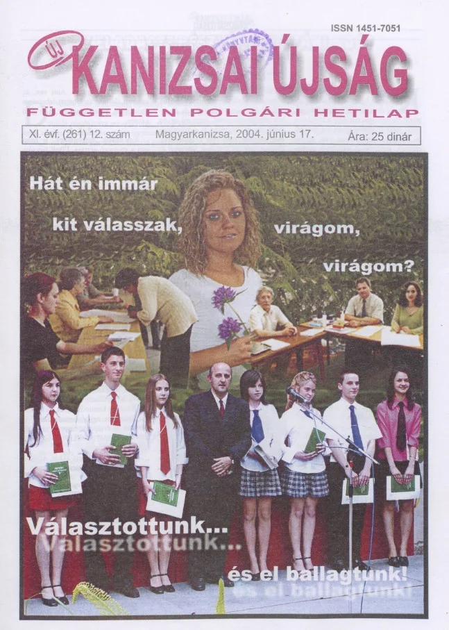 Új Kanizsai Újság, 11. évf. 2004. június 17. 12. sz.