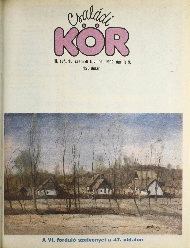 Családi Kör, 3. évf. 1992. április 9. 15. sz.